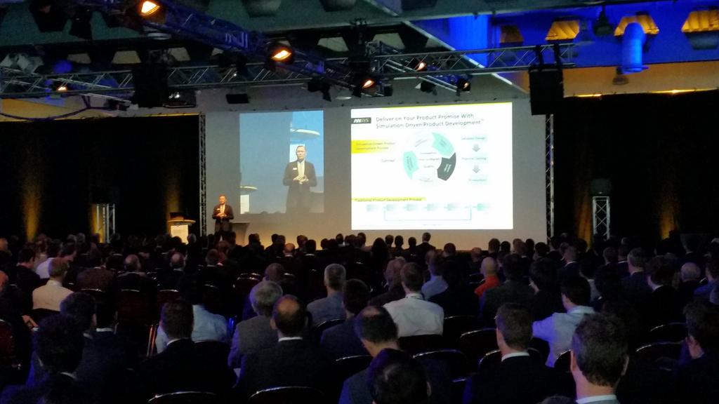 ANSYS_Germany's tweet photo. Das Eröffnungsplenum der Fachkonferenz zur numerischen Simulation 2015 in Bremen hat begonnen! http://t.co/IywQQPEPTN http://t.co/Dfdv29j65v
