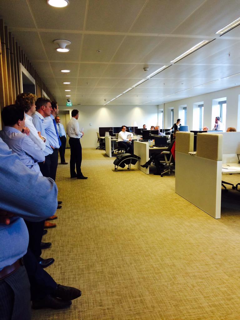 Dagstart gehad vanmorgen op ons nieuwe project, de Rabobank! Nu weer keihard knallen met z'n allen. @Eiffelarnhem