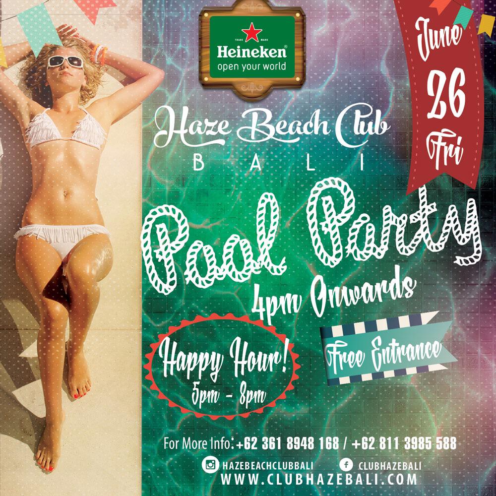 Join us again this Saturday for another fun in the pool! Bubble and Beers! #bali #now #fun #beachclub #hazebeachclub