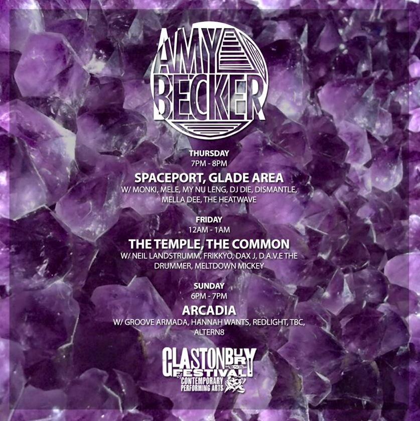 amybeckerdj's tweet photo. My set times for @GlastoFest !!! http://t.co/4O2AihY2YD