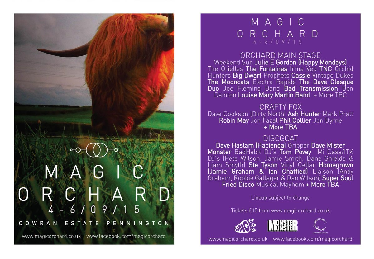 MagicOrchard's tweet photo. Tickets available online from http://t.co/RFeHAgwldB 3days of quality music fun laughs &amp; positive sunny vibes £15(+1) http://t.co/cz0CO3tqRg
