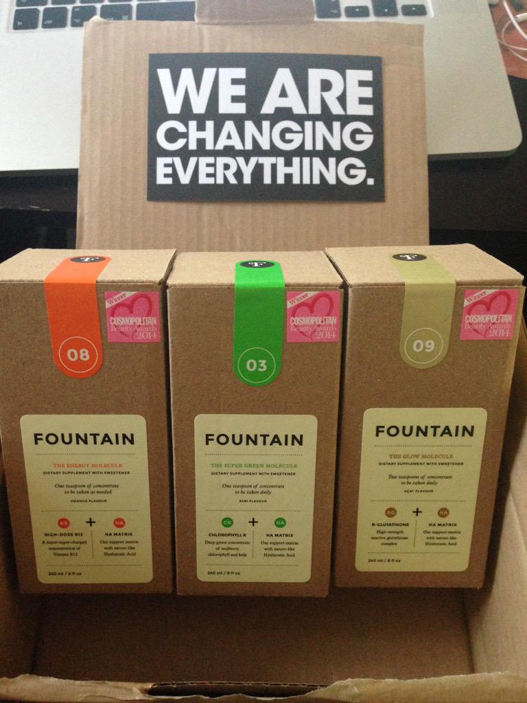 Delivery this morning from <a href="/deciem/">DECIEM</a> - few bottles of <a href="/deciemFOUNTAIN/">Fountain</a> to try out. Thanks guys 👍🏽