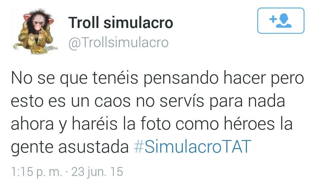MVisualStudios's tweet photo. Así fue el #SimulacroTAT de gestión de crisis ante una situación de emergencia. http://t.co/Kua2tsEld0 Vía: @iRescate http://t.co/L2hJoEPQI9