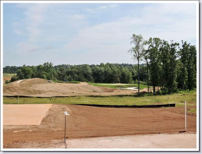 Hole #10 grass all planted