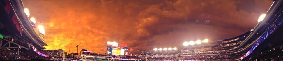Destined4Sports's tweet photo. Crazy sky at @Nationals park vs @Braves   6/23/2015 #BravesInDC #Braves #Nationals @SPORTalkBraves @mneuse @espn http://t.co/wUvmbCeKzK