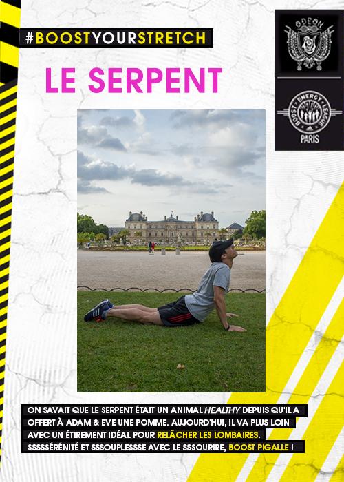 _veevi_'s tweet image. Action créa #Boostodeon / Besoin d'étirements #PostRunning ? La position du serpent #boostpigalle #boostyourstretch