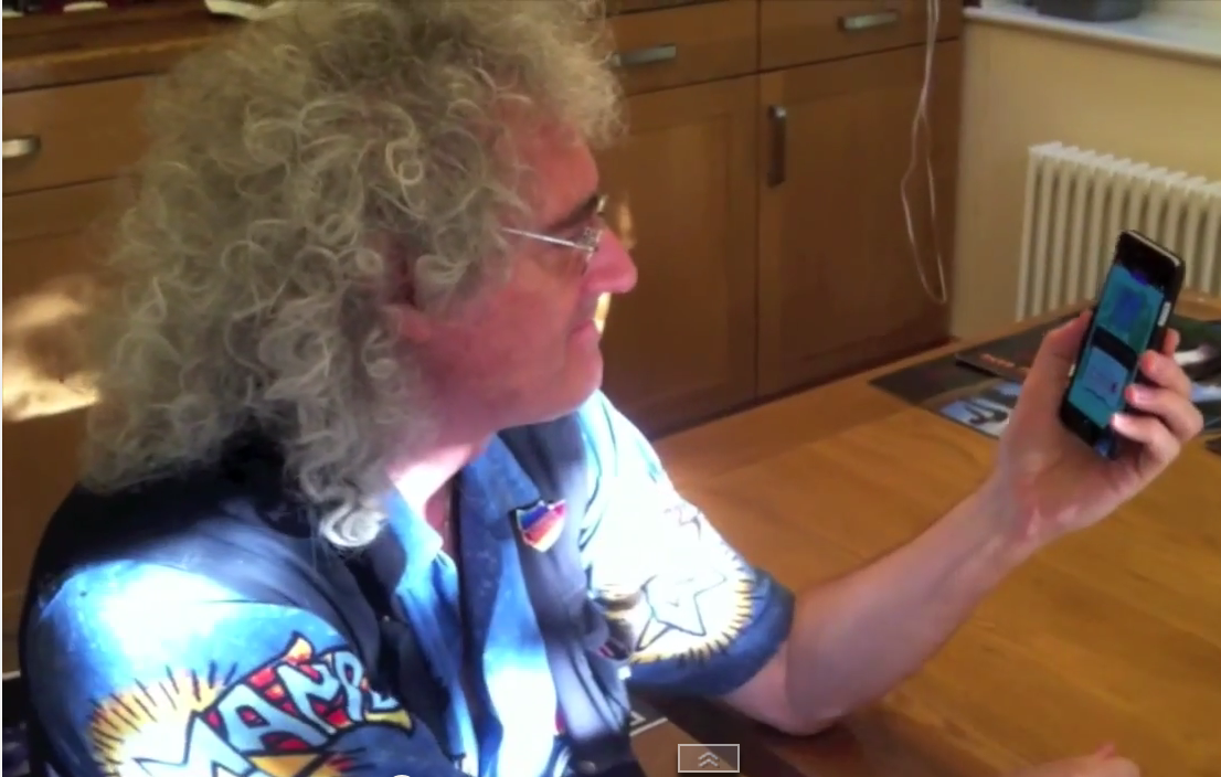 TheQueenApp's tweet photo. @DrBrianMay tests his #Queen facts in Queen's official #app - can you do better than Brian?  http://t.co/0aIdpfECSe http://t.co/4KnCPRgqjl