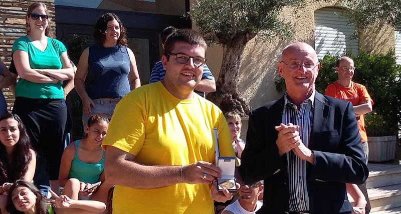 A l'Hôtel de Ville, notre maire Yves Barniol a rencontré ce matin les «Falconers» de Barcelone #SaintJean2015