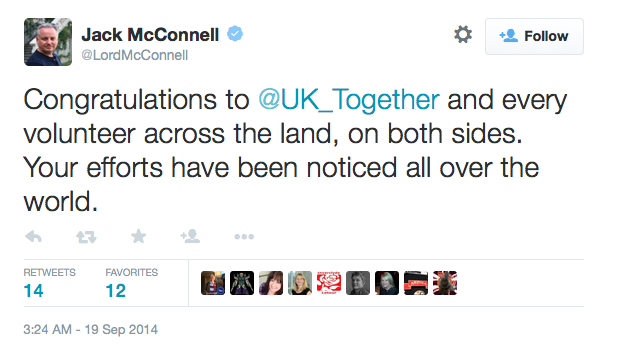 PhantomPower14's tweet photo. So @LordMcConnell told everyone Better Together was a terrible idea. NO HE DIDN'T. #falloflabour @journostephen http://t.co/08GJOWuYpd