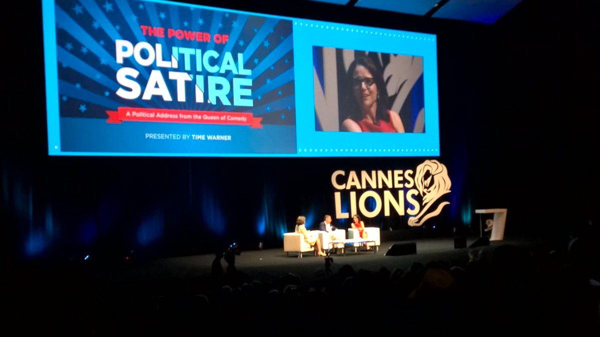 'It’s challenging to be a woman &amp; succeed' Julia Louis-Dreyfus on gender inequality, <a href="/HBO/">HBO</a> #timewarner #CannesLions