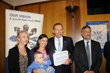 mndaustralia's tweet photo. MND Australia morning tea at Parliament House. #ALSMNDGlobalDay #ALSMNDWithoutBorder @TonyAbbottMHR with @DavidiAli http://t.co/rxTrZXByUs