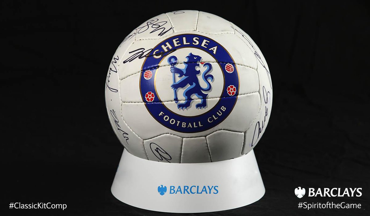 BarclaysFooty's tweet photo. WIN this signed ball from the 2013-14 @ChelseaFC squad - RT before 9pm to enter #ClassicKitComp http://t.co/lCVpqPbVja
