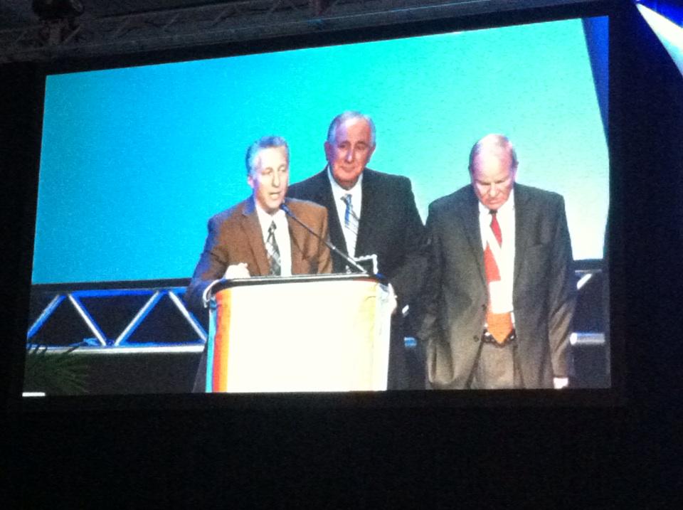 SecBusinessMag's tweet photo. Ron Rothman of @HoneywellSec - recipient of the 2015 Moody Award at #ESX2015 http://t.co/MOd4a3sPfF