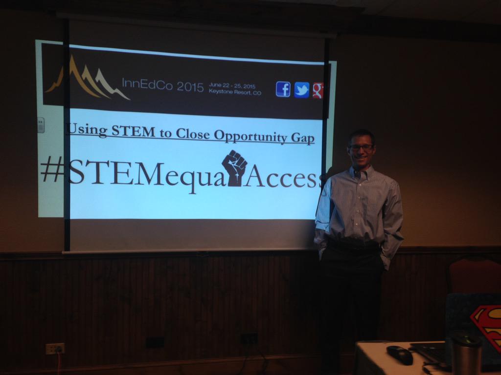 kelik0's tweet image. Psyched about #STEMequalAccess with @MrNeibauer #InnEdCo15
