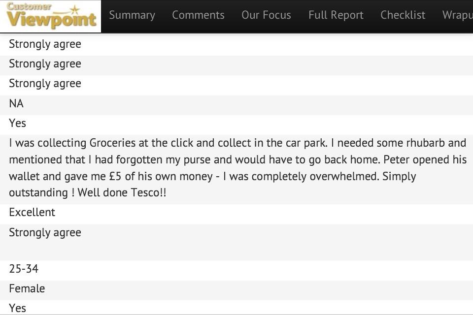 Fantastic service from Peter who amazed a customer with his thoughtful selfless gesture! <a href="/24Wodnik/">Lucasssss</a> @TescoEastAnglia