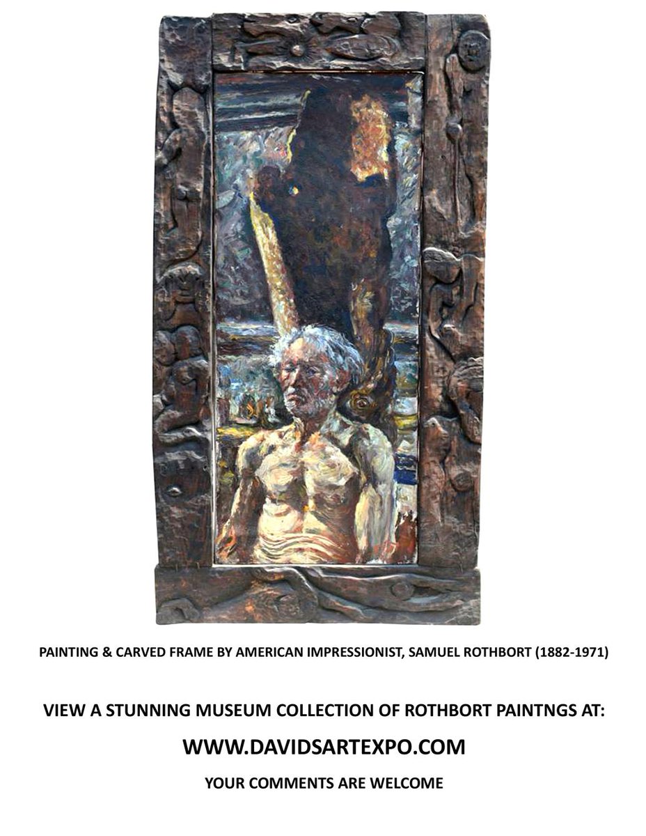 DavidsArtExpo's tweet image. SELF PORTRAIT BY SAMUEL ROTHBORT 1882-1971. VIEW PHOTO &amp;amp; WEBSITE AT DAVIDSARTEXPO.COM #artvalue #investmentvalue