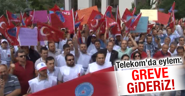 ulusalcomtr's tweet photo. Telekom'da eylem: Greve gideriz http://t.co/iwFYHc2z04 http://t.co/wzo1cfFAMI