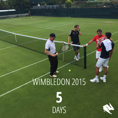 En direct de #wimbledon​! Les qualifications sont déjà en cours. 

#kellersports #countdown #5days #championships