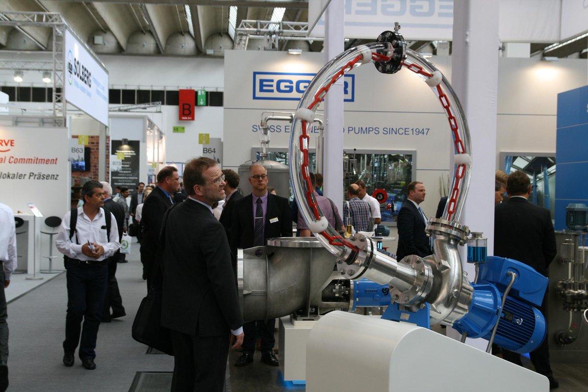 Recessed Impeller #pump model pumping chain at #ACHEMA2015