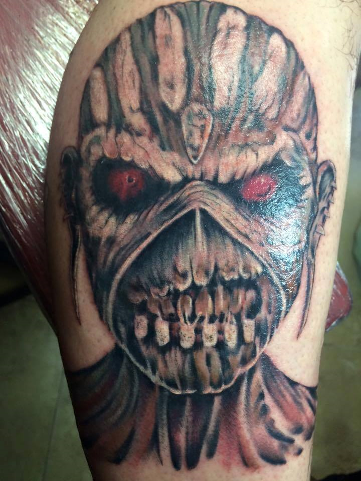 Arm Fantasy Iron Maiden Tattoo by Black Cat Tattoos