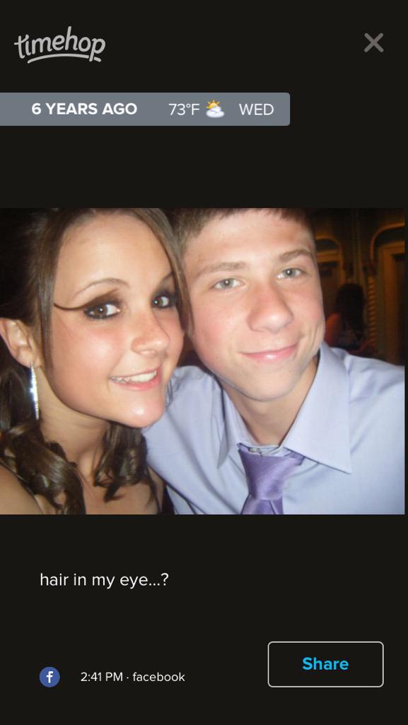 MollyChasmar's tweet photo. 15 year old me and bae #Straightbangs #Wekissed @RJGallagher94 http://t.co/N9NXVIcBEa