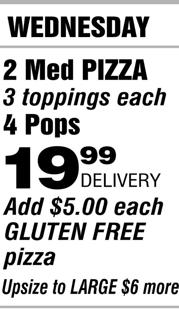 Stobiespizza's tweet photo. On Wednesday, June 24th enjoy a free slice of🍕if your first name is Rachel, Hugo, Walter or Ronalee #ldnont http://t.co/UYMAVjqQcD