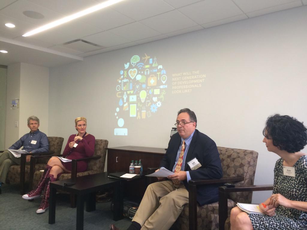 KMTreier's tweet photo. Getting ready to hear where the dev professional is heading @sidwashington w/ @Devex and @GlobalDevLab #FutureDevPro http://t.co/tYPe2ZJbLC