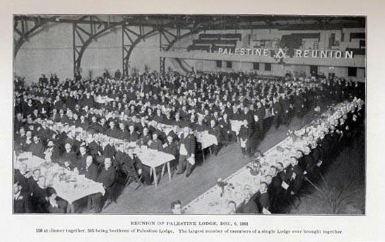 Masonic History: Palestine Lodge No 357 holding a reunion at Detroit Masonic Temple Dec 6th, 1901 #SharetheSecret