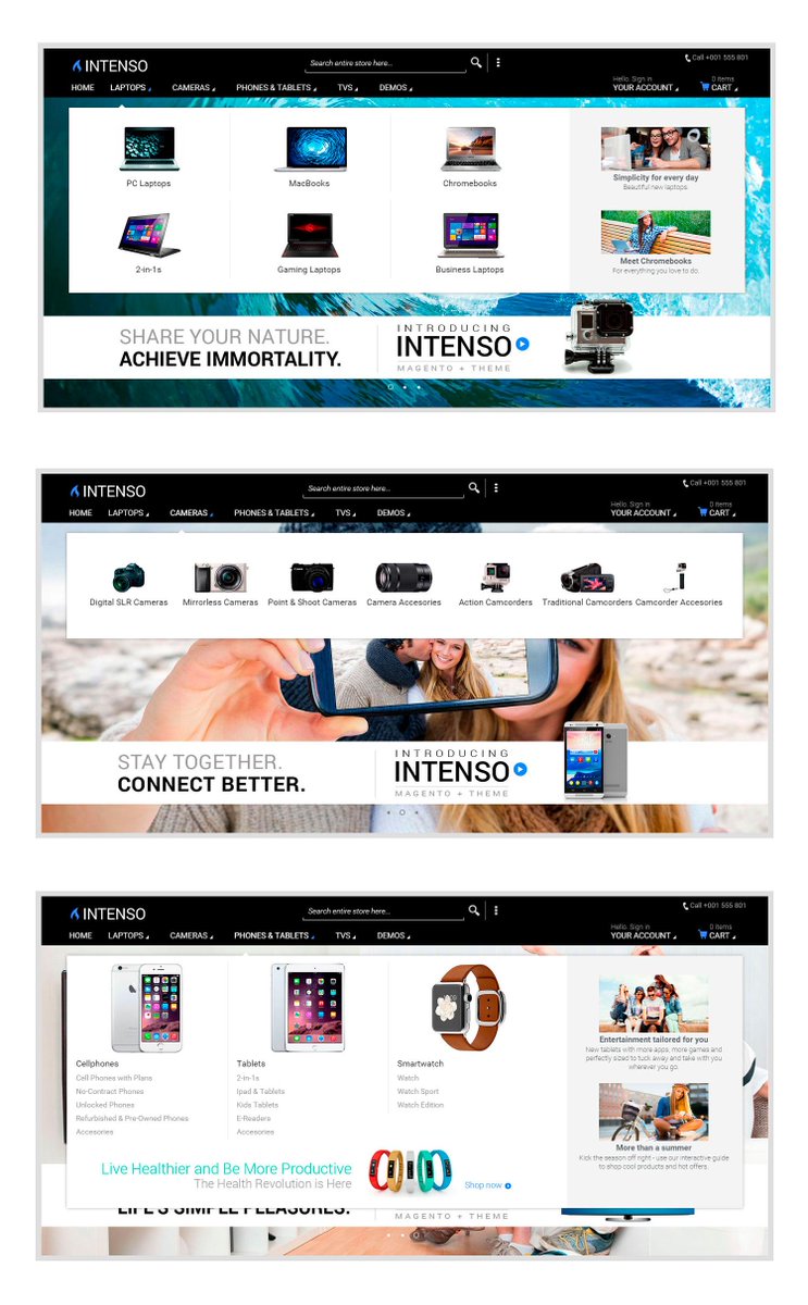 getintenso's tweet photo. Intenso’s megamenu has super flexible customization features with a beautiful #MaterialDesign style #magento http://t.co/UvyIhtWku2
