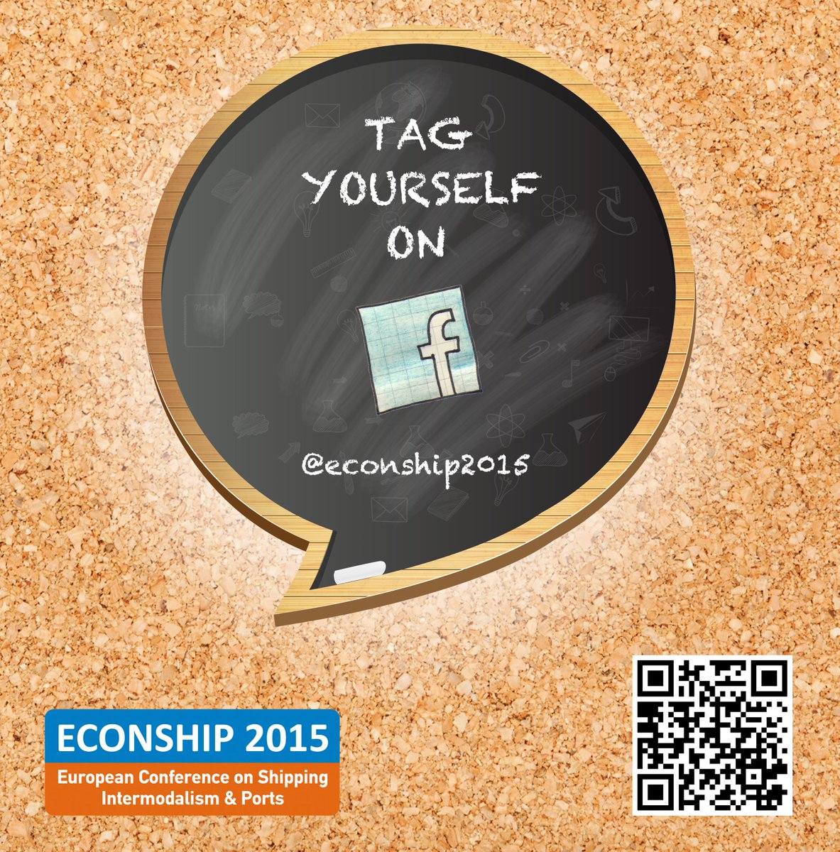 Econship2015's tweet photo. Why don't you tag yourself @facebook? Follow the QR Code and you will find #econship2015 fb page #networking http://t.co/isLB1N8qyP