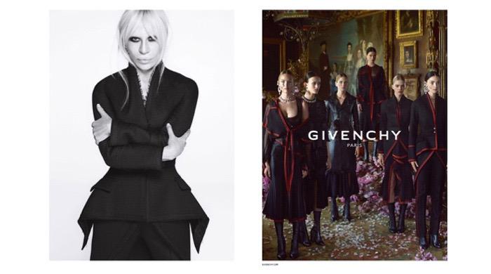lofficielmexico's tweet photo. -@givenchy comparte otra imagen de la campaña #AW15 con Donatella Versace. http://t.co/T83WCr0Beb