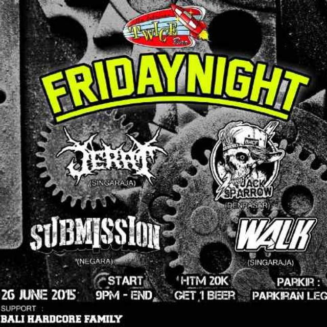 Info Gigs Bali (@baligigs) on Twitter photo ➡<a href="/Info_Singaraja/">@Info_Singaraja</a>: #Friday at <a href="/Twice_Bali/">TWICE</a> w/ <a href="/JERAT_GC/">JERAT_Bali</a> <a href="/jacksparrowBHCF/">Jack Sparrow</a> #submission #walk 26 Juni 2015 Htm: 20K " ➡<a href="/Info_Singaraja/">@Info_Singaraja</a>: #Friday at <a href="/Twice_Bali/">TWICE</a> w/ <a href="/JERAT_GC/">JERAT_Bali</a> <a href="/jacksparrowBHCF/">Jack Sparrow</a> #submission #walk 26 Juni 2015 Htm: 20K "