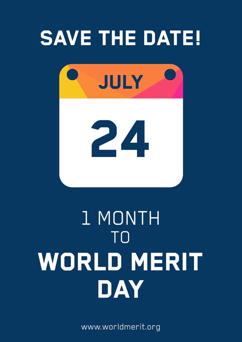 WorldMeritOrg's tweet image. Exciting stuff's coming July 24th, World Merit Day! We'll be celebrating ALL together. Stay tuned to find out more!