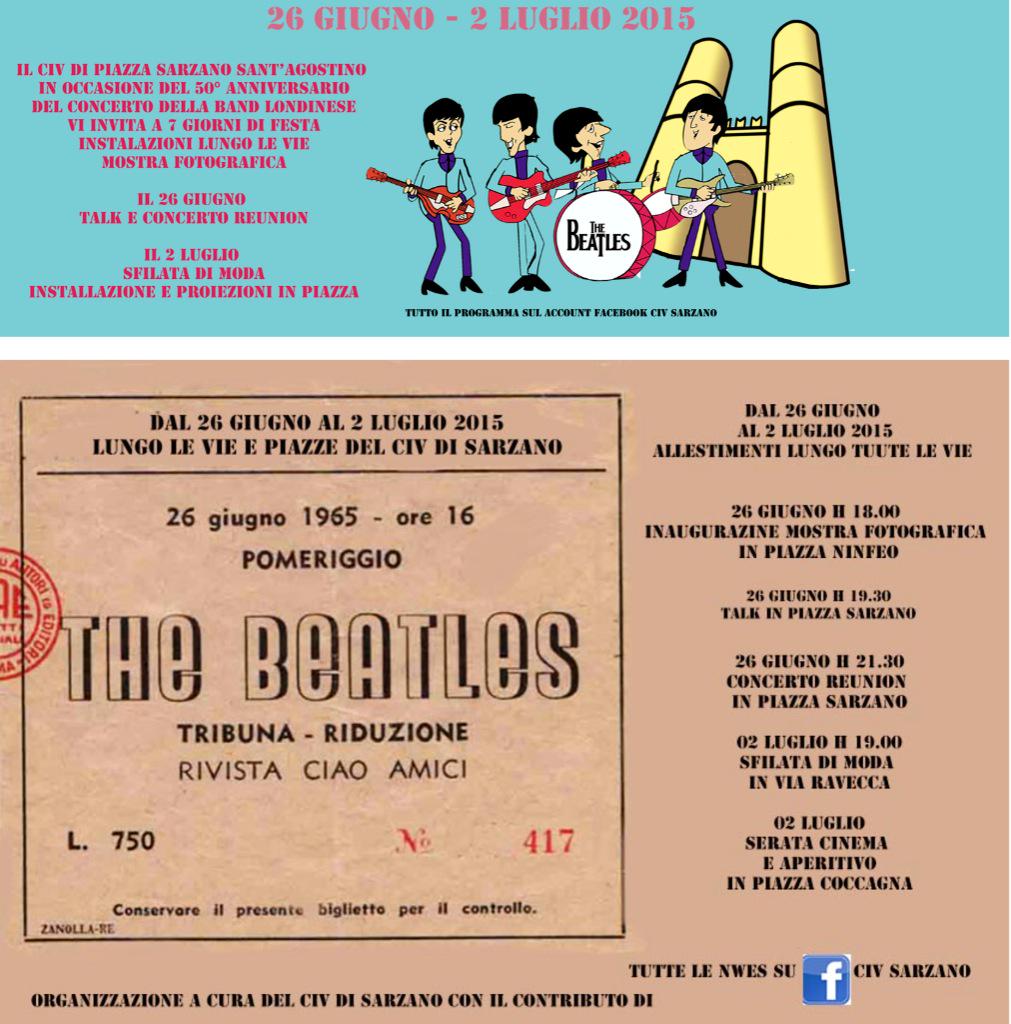 sarzanoGe's tweet photo. #beatles a Genova 7  @RenatoTortarolo @giogiac65 @DarioVassallo @ilsecoloxix @mentelocale @Zenazone @AnsaLiguria http://t.co/4w4OwO3xnh
