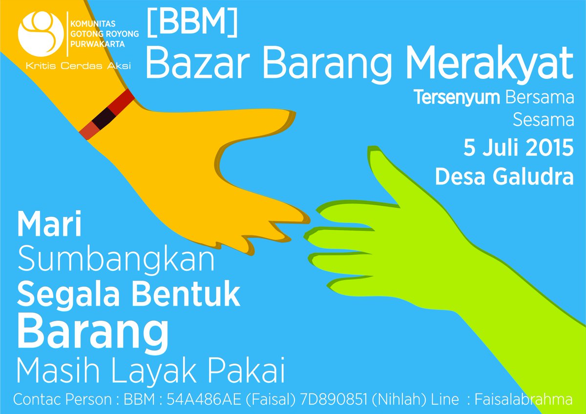 KGR_PWK's tweet photo. Mari ikut berbagi dengan menyumbangkan barang yang masih layak dipakai kepada saudara kita yang membutuhkan http://t.co/LqpDSwYPZy
