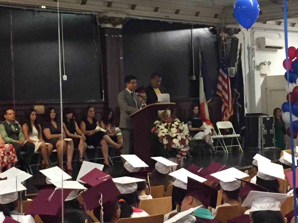 lsarsour's tweet photo. .@cmenchaca at my daughter's graduation. So proud of my daughter & proud to see Carlos on that stage! #BKgrad http://t.co/88AGptDOEG
