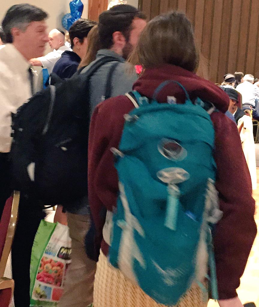 sliss630's tweet photo. Mazal tov to Jordana and Yonah on a beautiful bris... And Shkoiach for inviting two homeless backpackers #CalebSamuel http://t.co/uQ8zcWLzWf