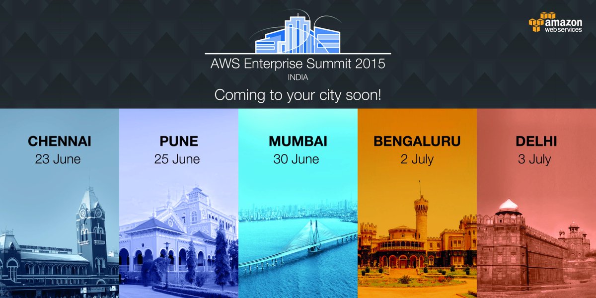 awscloud's tweet image. #AWSEnterprise Summit India is coming to Bangalore – meet with AWS experts! oak.ctx.ly/r/37wwv