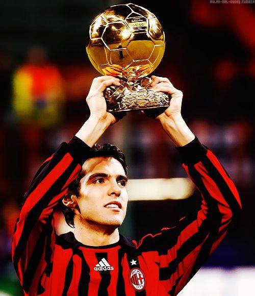 TheClubPark's tweet photo. Kaká - the last player to beat Cristiano Ronaldo and Lionel Messi to the Ballon d'Or. http://t.co/4QafLsUQG6