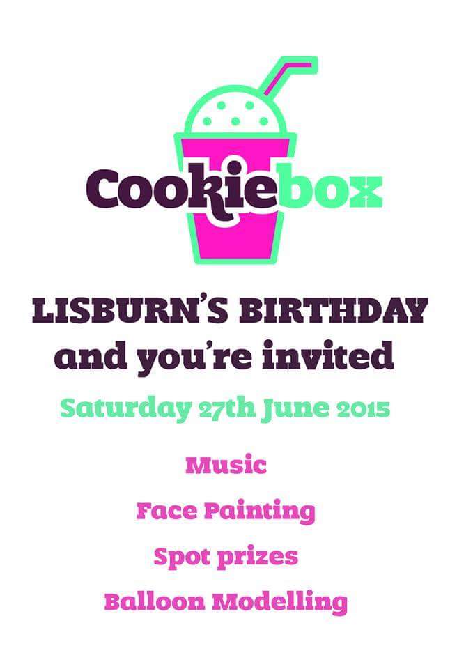 Lisburncookie's tweet photo. Who's coming then? Great day ahead on Sat with @fhlisburn to celebrate our 1st Birthday @lisburn_city @Love_Lisburn http://t.co/vEV72Ci6Pa