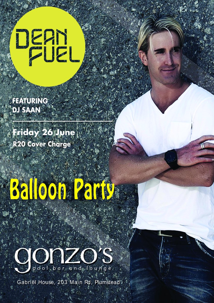 GonzosPool's tweet photo. @DeanFUEL at Gonzo's Plumstead this Friday 26 June. Don't miss it! http://t.co/99xwoxGYlr