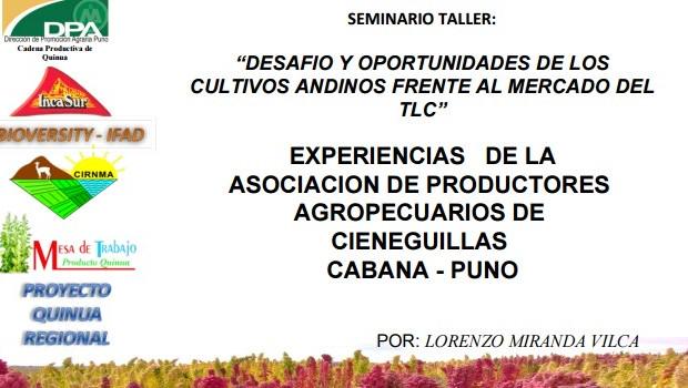 QuinuaPe's tweet photo. Compartimos la experiencia de la Asociación de Productores Agropecuarios de Puno. http://t.co/7RLyMQyV9t #quinua http://t.co/L7tMXtrDzd