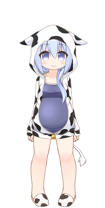 牛パジャマ(仮)
旧版ではインナーは紺スクだけでしたが
仕様を変更したことで黒インナーや白スクも選べるようになります。 