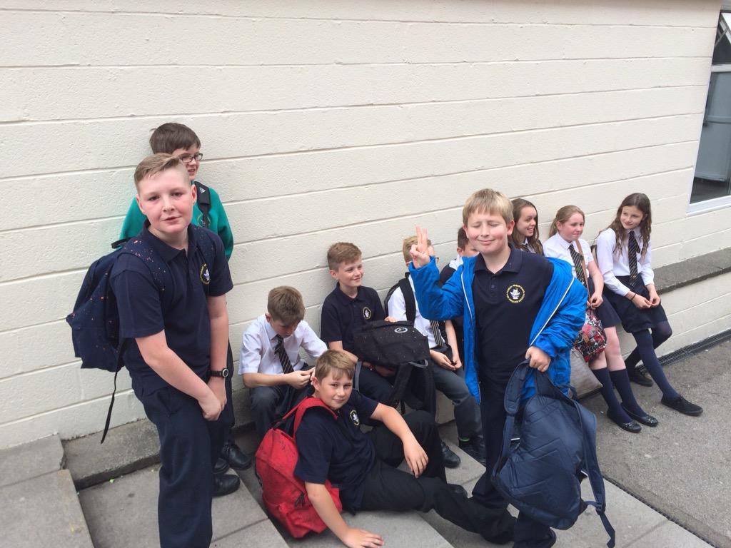FredLongworth's tweet image. Our second group of Year 6 students enjoying themselves around school today.