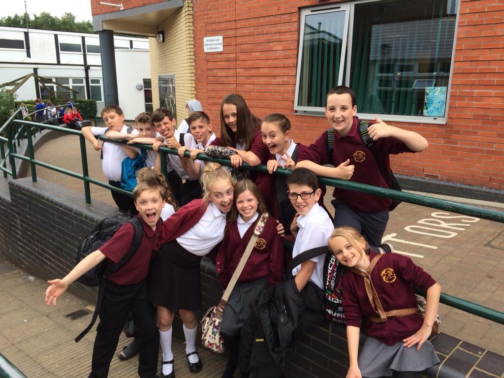 FredLongworth's tweet image. Our second group of Year 6 students enjoying themselves around school today.