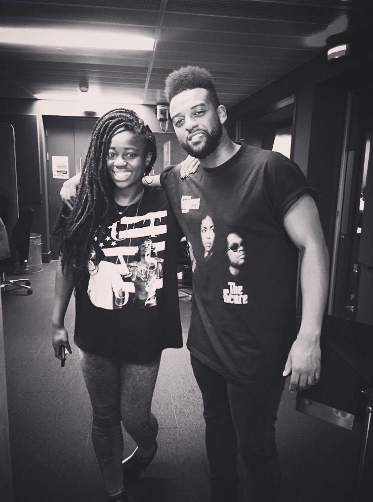 OWSdigital's tweet photo. β β
Me & @Claraamfo rocked up to @BBCR1 wid that Vintagefl(Outkast-The Fugees)Ha! #TheFugees #OutKast #RnBweek β
β http://t.co/PzHWAhu6vB