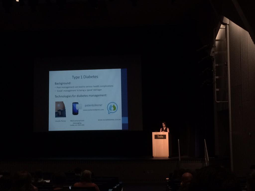 VicariousLee's tweet photo. Webster et al presenting on technologies youth use for diabetes management. #t1d #diabetes #IDC2015 http://t.co/lOSuuKYsFE