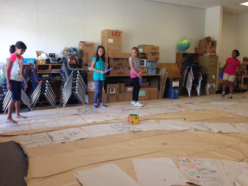 ezaklan's tweet photo. Having fun with our huge board game! It's weird being the people on the game! #fwlearns #division6 http://t.co/gGuspE1UtO