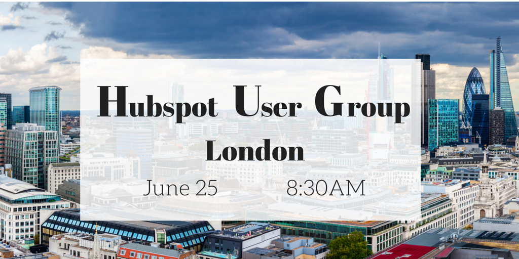 Alexjmaidment's tweet photo. Hubspot Users of London, there is still time to join us at the London HUG tomorrow: https://t.co/bDQ1bDr3dY http://t.co/Q1NvhiuITm
