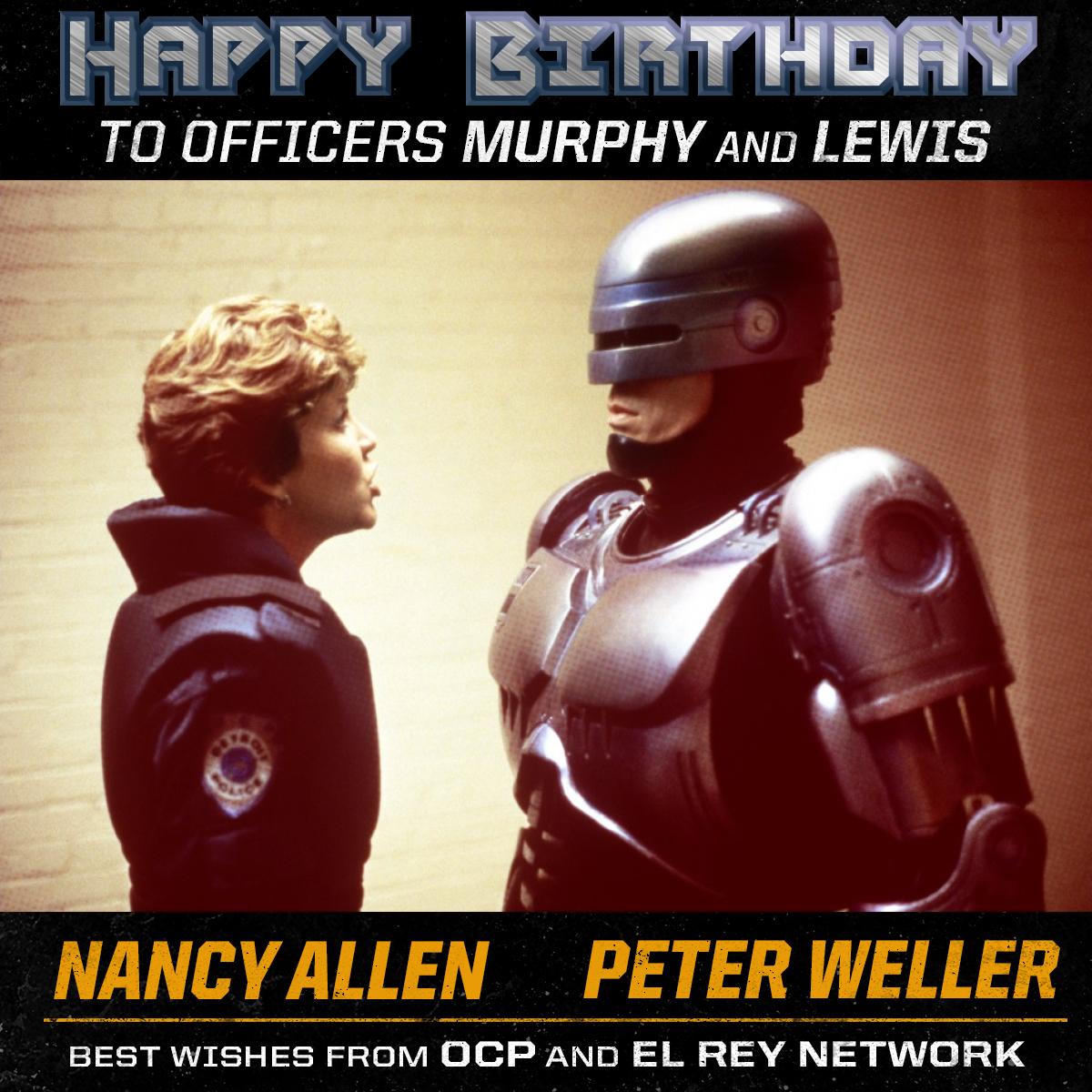 Happy to the top two cops in Metro South, and Peter Weller! 